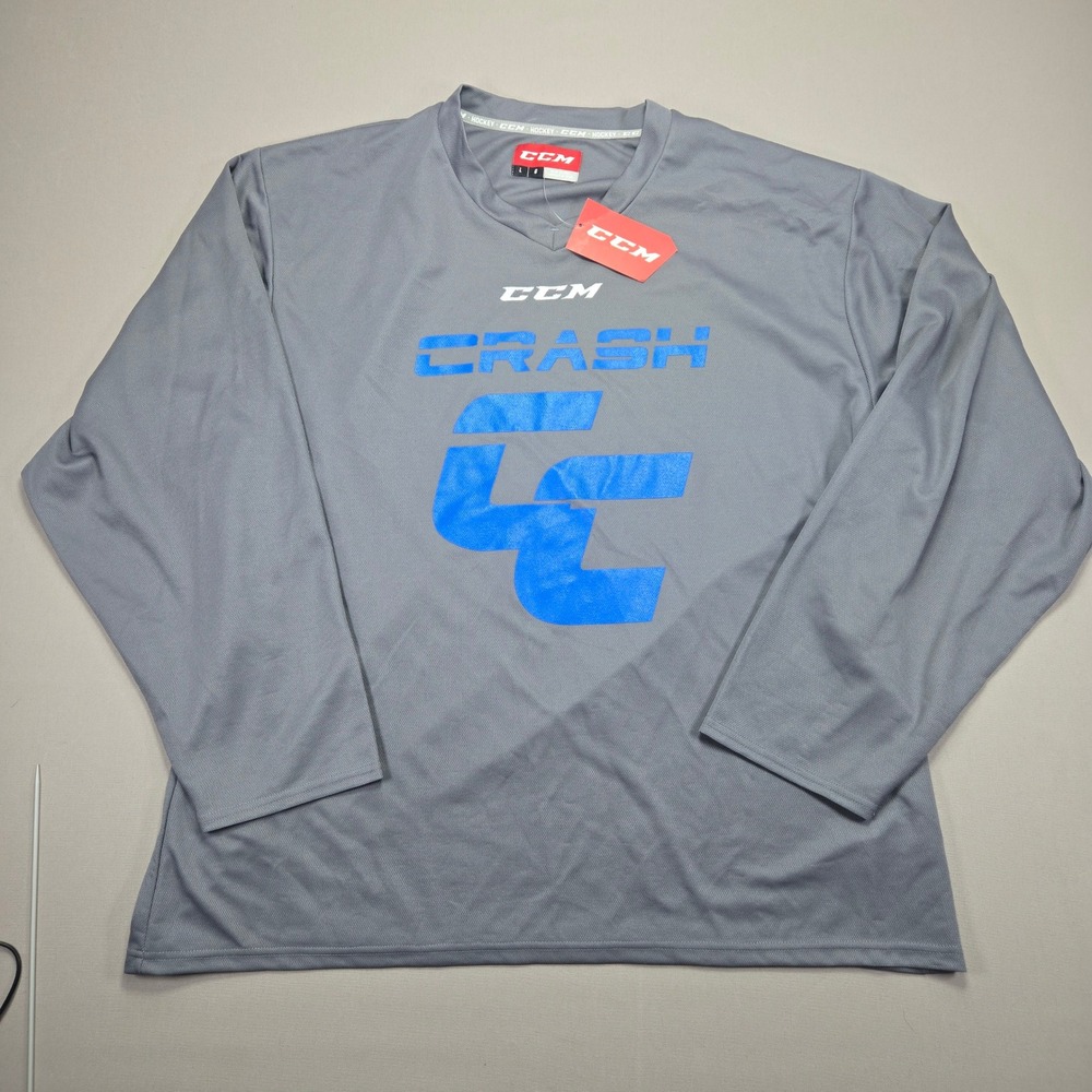 CCM Crash Hockey Practice Jersey Long Sleeve‎ Athletic Shirt Top Mens Large